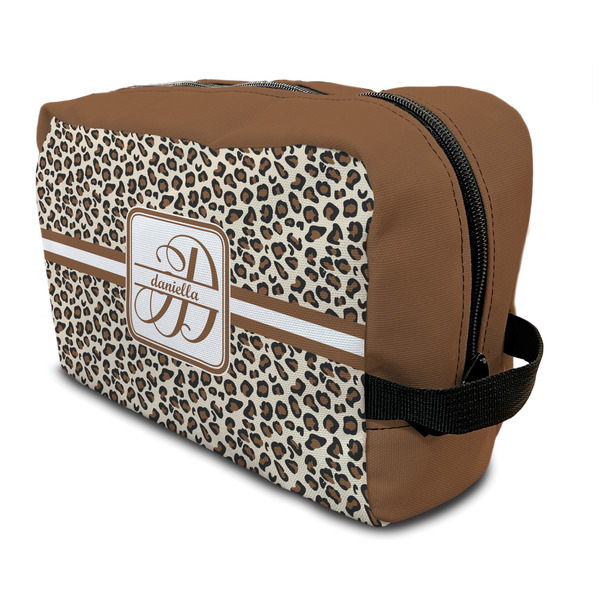 Custom Leopard Print Toiletry Bag / Dopp Kit (Personalized)