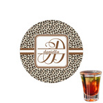 Leopard Print Printed Drink Topper - 1.5" (Personalized)