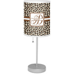 Leopard Print 7" Drum Lamp with Shade Linen (Personalized)