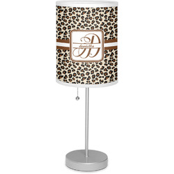 Leopard Print 7" Drum Lamp with Shade Linen (Personalized)