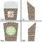 Leopard Print French Fry Favor Box - Front & Back View