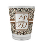 Leopard Print Glass Shot Glass - 1.5 oz - Set of 4 (Personalized)