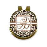 Leopard Print Golf Ball Marker - Hat Clip - Gold