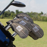 Leopard Print Golf Club Iron Cover - Set of 9 (Personalized)