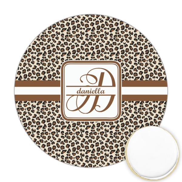 Custom Leopard Print Printed Cookie Topper - 2.5" (Personalized)