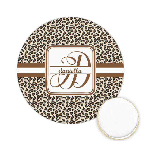 Custom Leopard Print Printed Cookie Topper - 2.15" (Personalized)