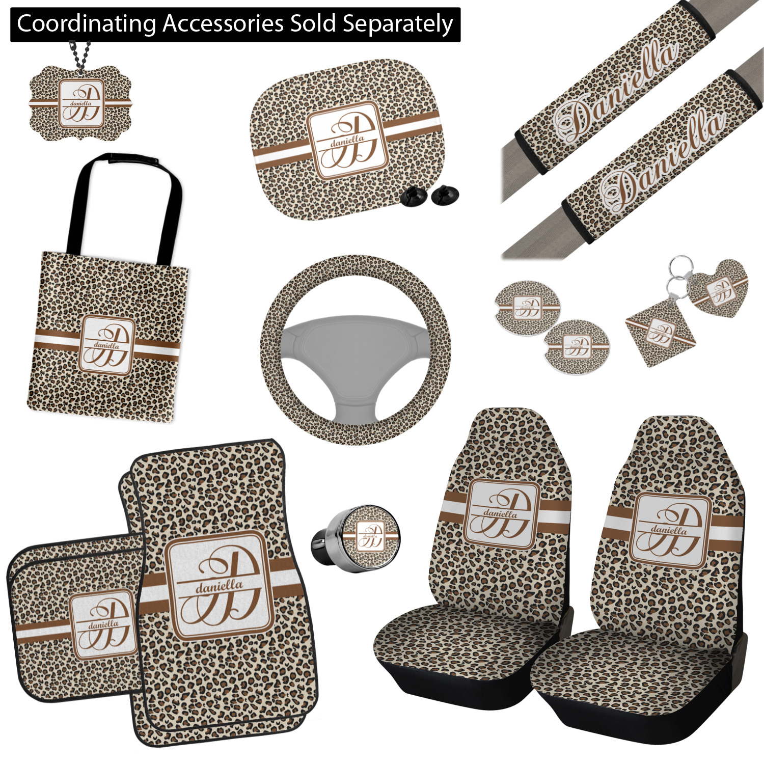 Cheetah print hotsell car accessories