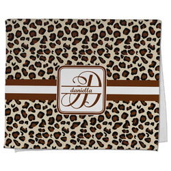 Leopard Print Kitchen Towel - Poly Cotton w/ Name and Initial