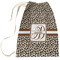 Leopard Print Large Laundry Bag - Front View