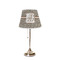 Leopard Print Poly Film Empire Lampshade - On Stand