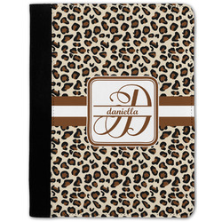 Leopard Print Notebook Padfolio - Medium w/ Name and Initial