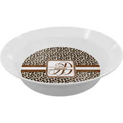 Leopard Print Melamine Bowl - 12 oz (Personalized)