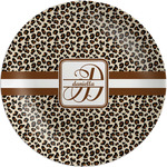 Leopard Print Melamine Plate (Personalized)