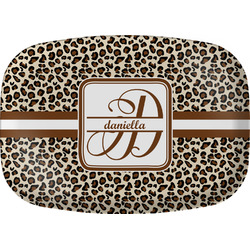 Leopard Print Melamine Platter (Personalized)