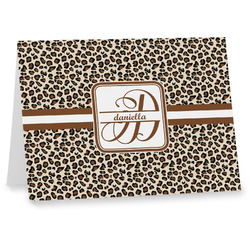 Leopard Print Note cards (Personalized)