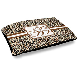 Leopard Print Outdoor Dog Bed - Large (Personalized)