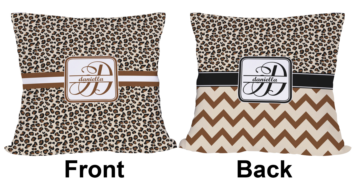 Custom Leopard Print Outdoor Pillow Personalized YouCustomizeIt