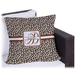 Leopard Print Outdoor Pillow - 18" (Personalized)