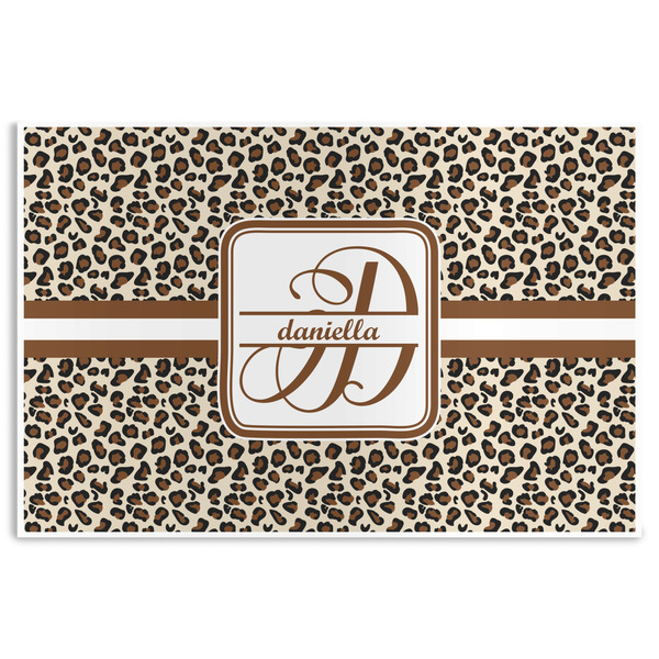 Custom Leopard Print Disposable Paper Placemats (Personalized)