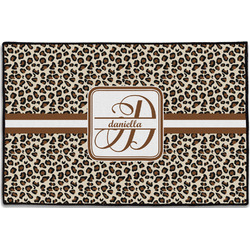 Leopard Print Door Mat - 36"x24" (Personalized)