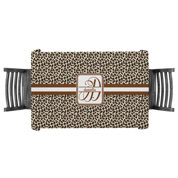 Custom Leopard Print Tablecloth - 58"x58" (Personalized)