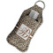 Leopard Print Sanitizer Holder Keychain - Large in Case