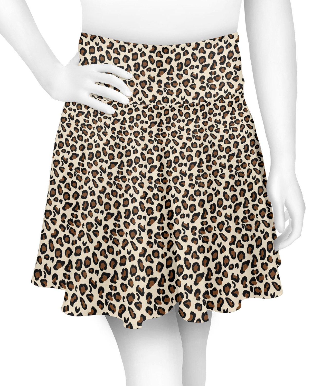 Custom Leopard Print Skater Skirt | YouCustomizeIt