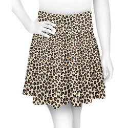 Leopard Print Skater Skirt - X Large