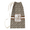 Leopard Print Small Laundry Bag - Front View