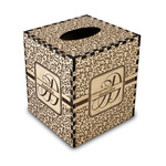 Leopard Print Wood Tissue Box Cover (Personalized)