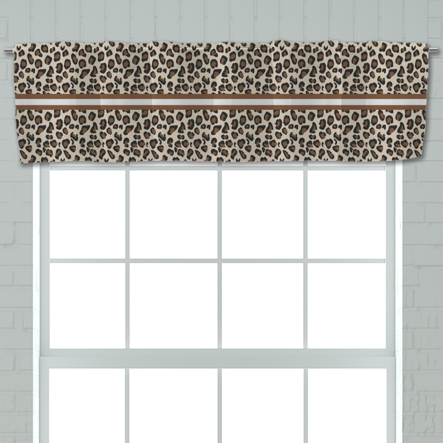 Leopard Print Valance (Personalized) - YouCustomizeIt
