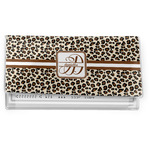 Leopard Print Vinyl Checkbook Cover (Personalized)