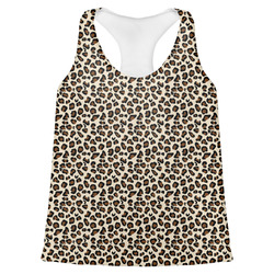 Leopard Print Womens Racerback Tank Top - Small