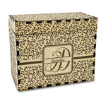 Leopard Print Wood Recipe Box - Laser Engraved (Personalized)