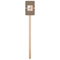 Leopard Print Wooden 6.25" Stir Stick - Rectangular - Single Stick