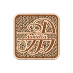 Leopard Print Genuine Maple or Cherry Wood Sticker (Personalized)