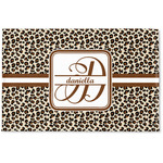 Leopard Print Woven Mat (Personalized)