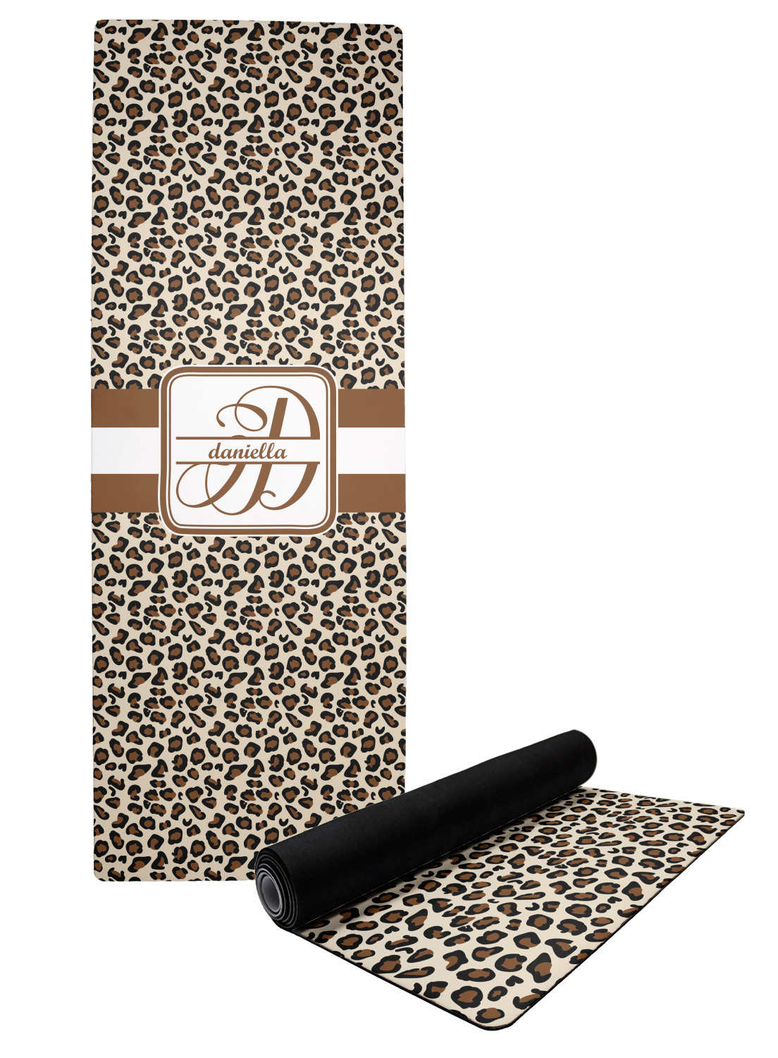 Leopard Print Rubber Yoga Mat