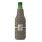 Leopard Print Zipper Bottle Cooler - FRONT (bottle)