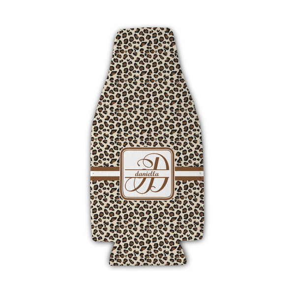 Custom Leopard Print Zipper Bottle Cooler (Personalized)