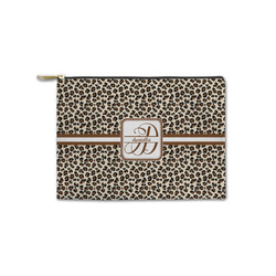 Leopard Print Zipper Pouch - Small - 8.5"x6" (Personalized)