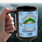 Carolina Airstream Club 15oz. Black Mug - Lifestyle