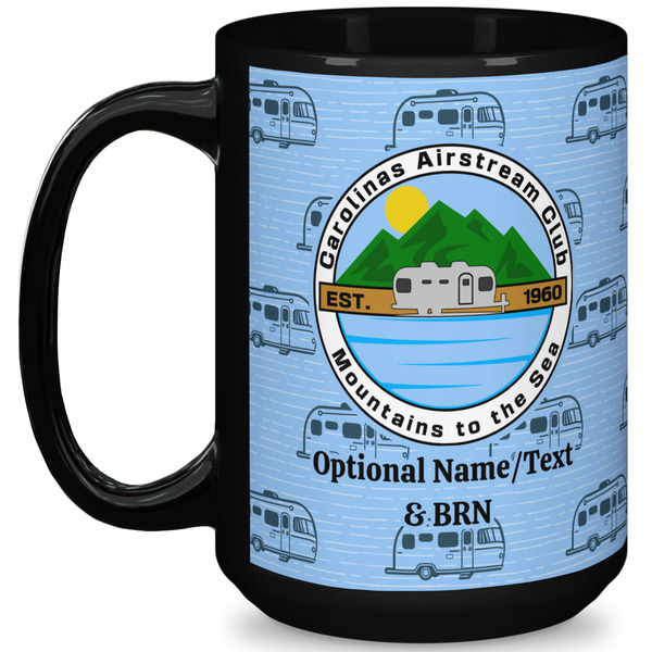 Custom Carolina Airstream Club 15 oz Coffee Mug - Black