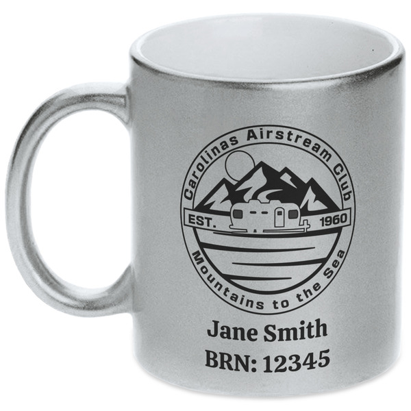 Custom Carolina Airstream Club Metallic Silver Mug