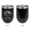 Carolina Airstream Club Stainless Wine Tumblers - Black - Single Sided - Approval