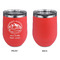 Carolina Airstream Club Stainless Wine Tumblers - Coral - Single Sided - Approval