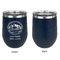 Carolina Airstream Club Stainless Wine Tumblers - Navy - Single Sided - Approval