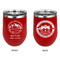 Carolina Airstream Club Stainless Wine Tumblers - Red - Double Sided - Approval