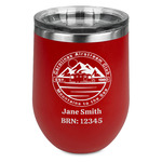 Carolina Airstream Club Stemless Stainless Steel Wine Tumbler - Red - Double-Sided