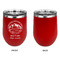 Carolina Airstream Club Stainless Wine Tumblers - Red - Single Sided - Approval